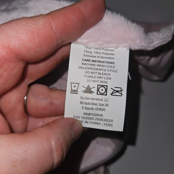 Pink Brown Bunny Rabbit Rattle Lovey Plush Baby Toy Soft Fleece Satin MTY Int'l - Picture 7 of 10